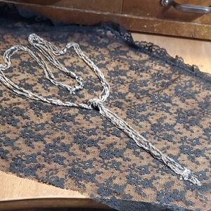 Elegant Silver Tri-color Necklace D